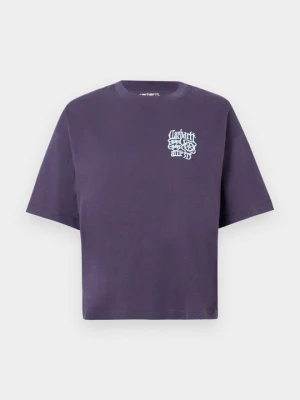 T-shirt basic Carhartt WIP fioletowy