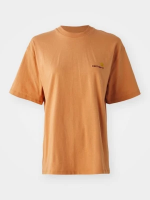 T-shirt basic Carhartt WIP pomarańczowy