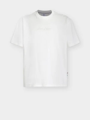 T-shirt basic Carlo Colucci mleczny