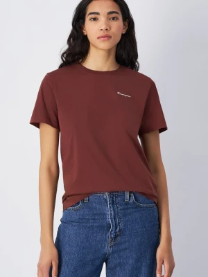 T-shirt basic Champion brązowy