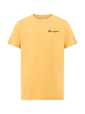 T-shirt basic Champion ciemnożółty