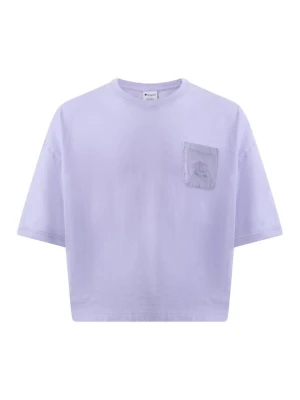 T-shirt basic Champion liliowy