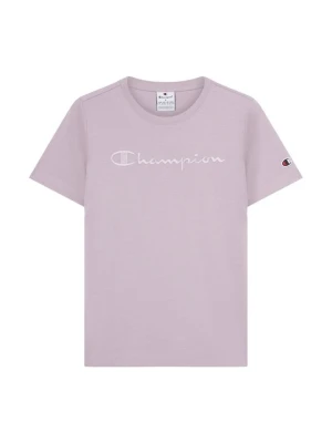 T-shirt basic Champion liliowy