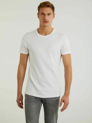 T-shirt basic CHASIN' biały