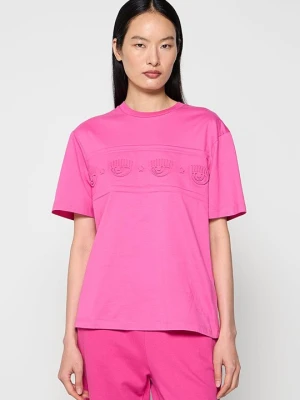 T-shirt basic Chiara Ferragni jagodowy