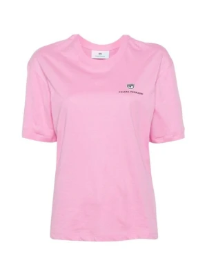 T-shirt basic Chiara Ferragni różowy