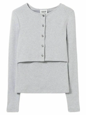 T-shirt basic CLAUDIE PIERLOT kamień