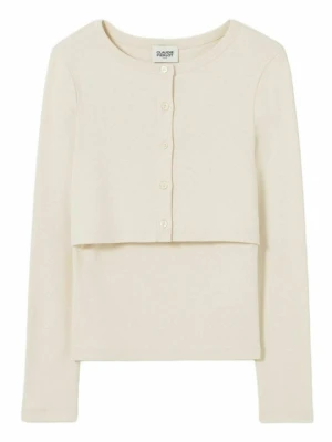 T-shirt basic CLAUDIE PIERLOT mleczny