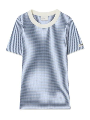 T-shirt basic CLAUDIE PIERLOT niebieski