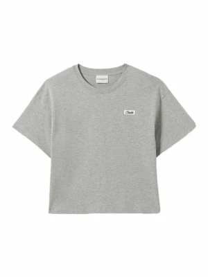 T-shirt basic CLAUDIE PIERLOT szary melanż