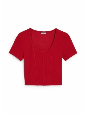 T-shirt basic CLOCKHOUSE czerwony