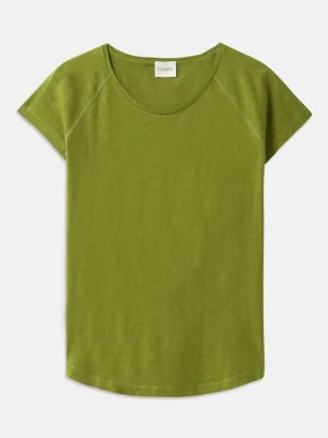 T-shirt basic Closed zielony