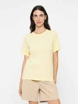 T-shirt basic Colmar jasnożółty melanż