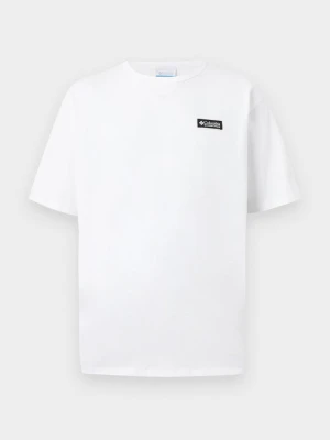 T-shirt basic Columbia biały