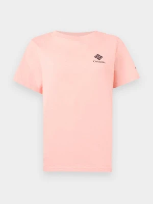 T-shirt basic Columbia jasnoróżowy