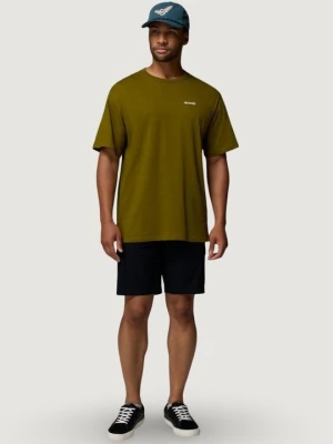 T-shirt basic Columbia zielony