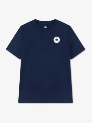 T-shirt basic Converse granatowy