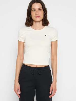 T-shirt basic Converse mleczny