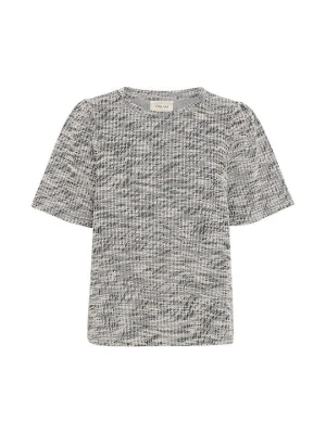 T-shirt basic Cream czarny