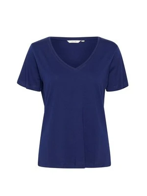 T-shirt basic Cream niebieski
