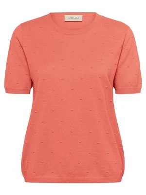 T-shirt basic Cream różowy