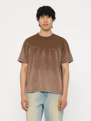 T-shirt basic Dickies brązowy