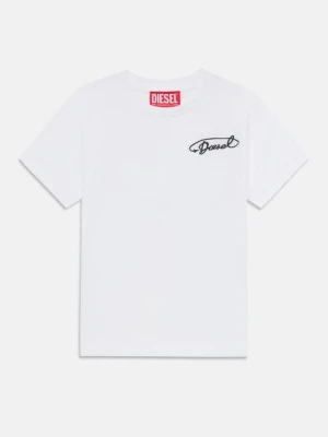 T-shirt basic Diesel biały