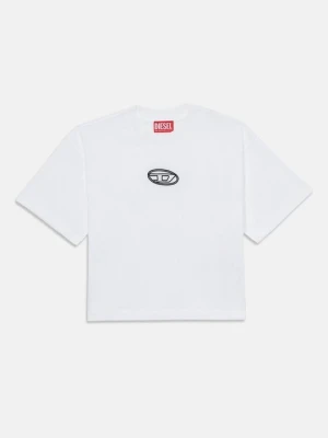 T-shirt basic Diesel biały