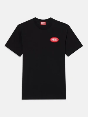 T-shirt basic Diesel czarny