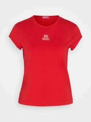 T-shirt basic Diesel czerwony