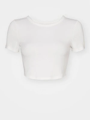 T-shirt basic DKNY mleczny