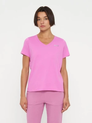 T-shirt basic DKNY różowy