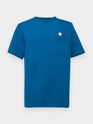 T-shirt basic Double A By Wood Wood niebieski
