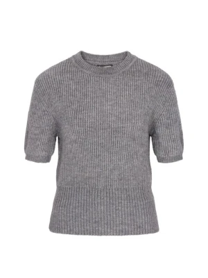 T-shirt basic Dreimaster szary melanż