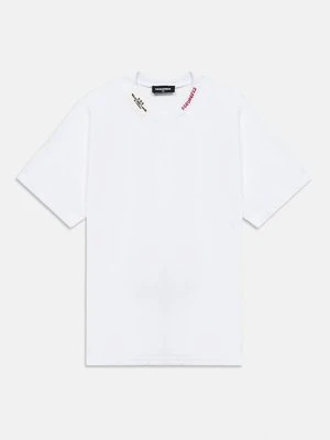 T-shirt basic Dsquared2 biały