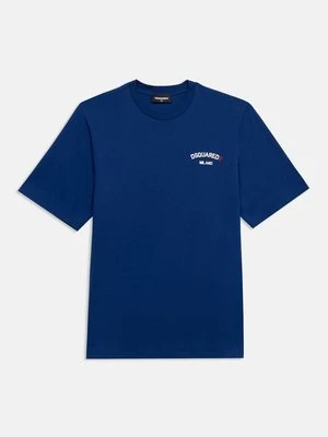 T-shirt basic Dsquared2 niebieski