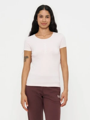 T-shirt basic EA7 Emporio Armani mauve