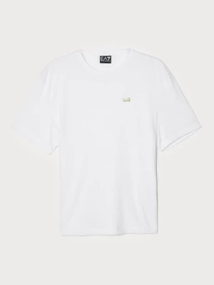T-shirt basic EA7 Emporio Armani biały