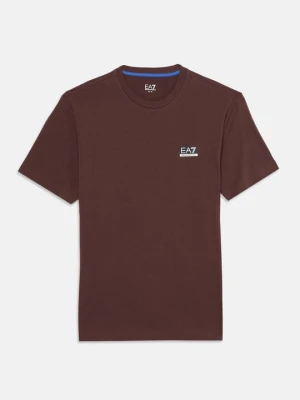 T-shirt basic EA7 Emporio Armani bordowy