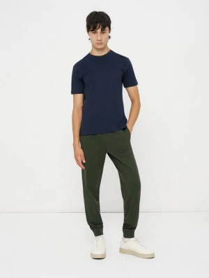 T-shirt basic EA7 Emporio Armani ciemnozielony