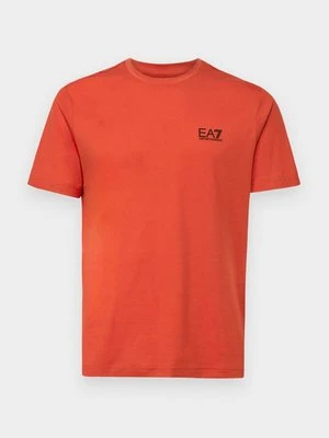 T-shirt basic EA7 Emporio Armani czerwony