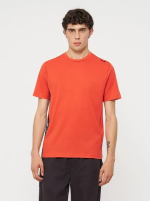 T-shirt basic EA7 Emporio Armani pomarańczowy