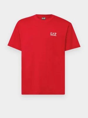 T-shirt basic EA7 Emporio Armani jasnoczerwony