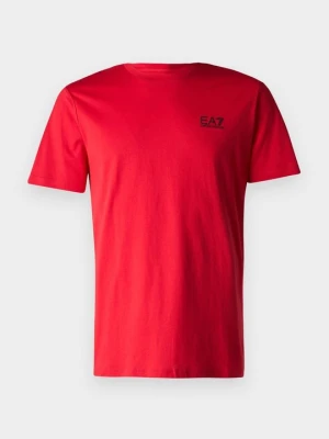 T-shirt basic EA7 Emporio Armani jasnoczerwony