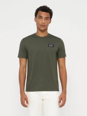 T-shirt basic EA7 Emporio Armani jasnozielony