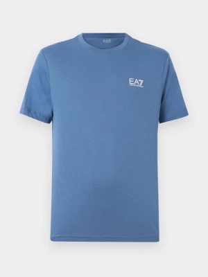 T-shirt basic EA7 Emporio Armani niebieski