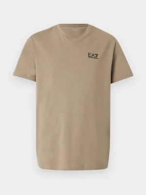 T-shirt basic EA7 Emporio Armani piaskowy