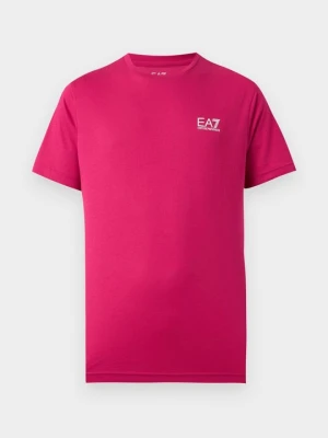 T-shirt basic EA7 Emporio Armani różowy