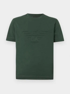 T-shirt basic Emporio Armani ciemnozielony