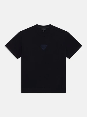 T-shirt basic Emporio Armani granatowy